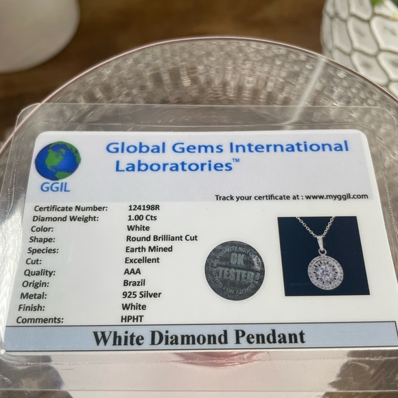 SALE‼️CERTIFIED 2.2ct Diamond Pendant. 925 Silver. Earth Mined. - Picture 14 of 14